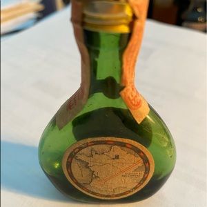 Vintage Bellows BAS Armagnac Brandy Empty Miniature Bottle
